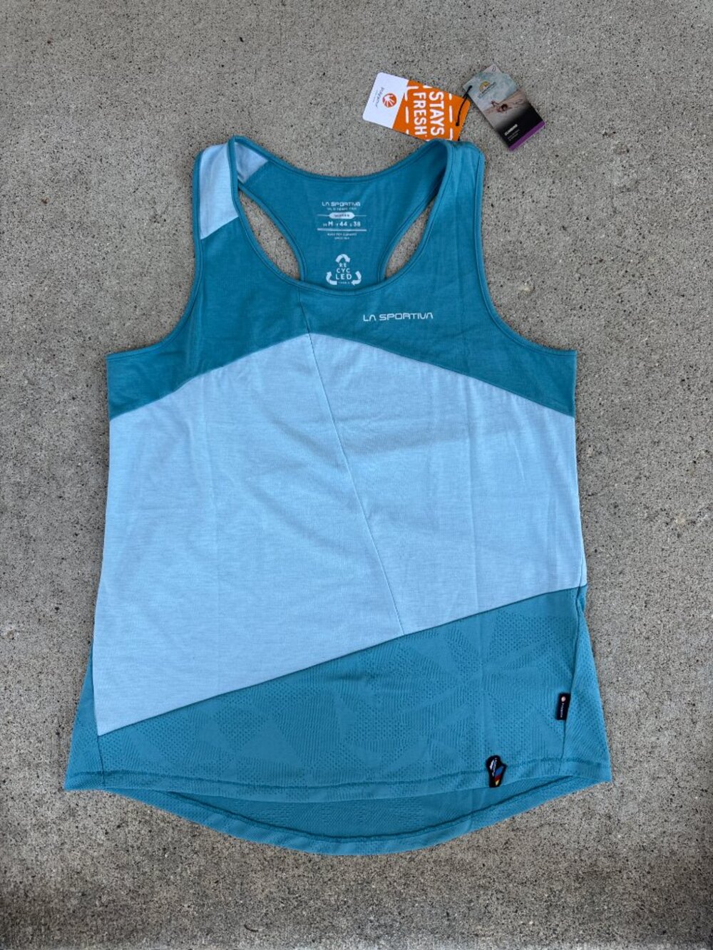 La Sportiva Women's Charm Tank - Topaz Celestial Blue Two-Tone - Medium - NWT